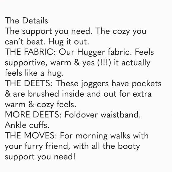 EUC OFFLINE By Aerie The Hugger Jogger XS - Picture 8 of 8